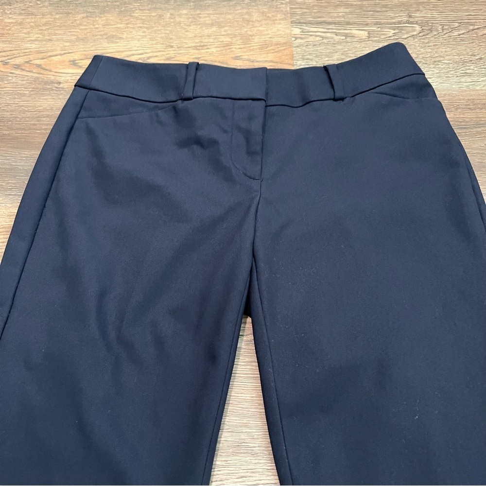 Ann Taylor LOFT Julie Skinny Tailored Work Pants in size 4 Petite Navy Blue - Picture 2 of 9